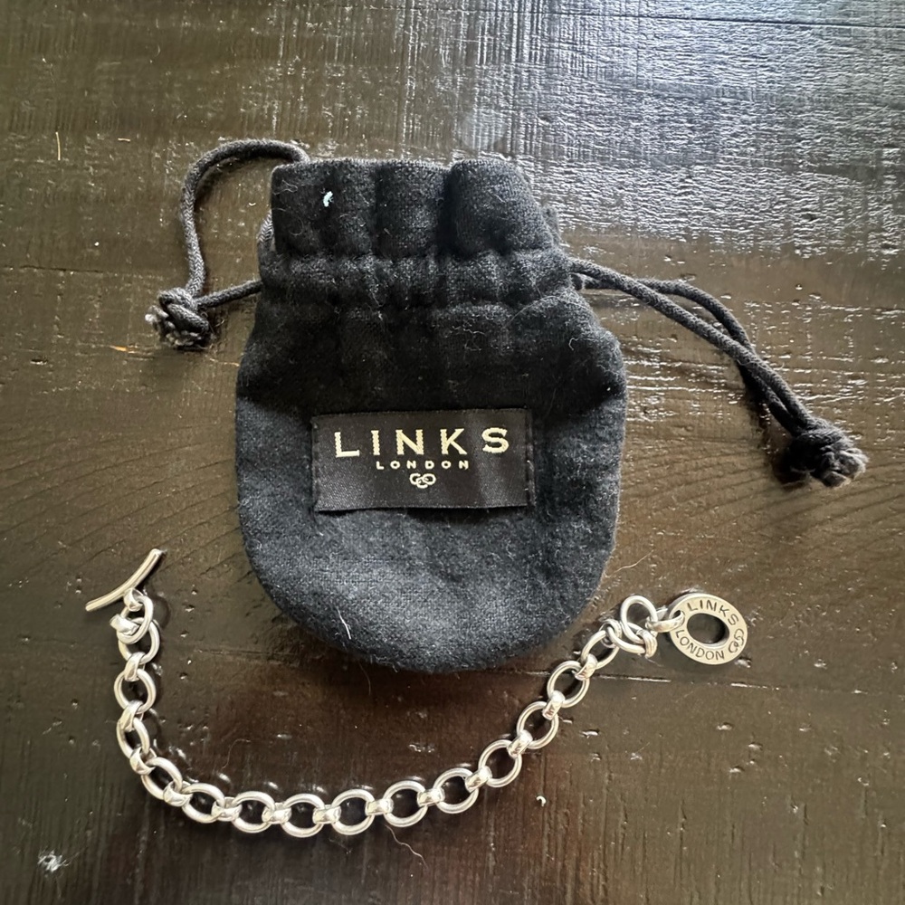 Silver Authentic LINKS of London bracelet.